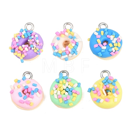 Opaque Resin Pendants RESI-D025-01P-1