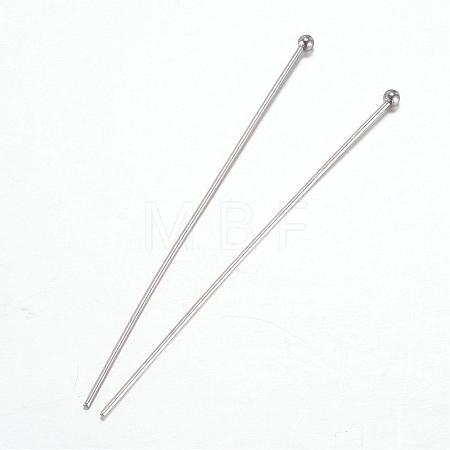 Tarnish Resistant 304 Stainless Steel Round Ball Pins STAS-G081-60P-1