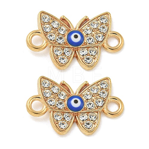 Alloy Blue Enamel Connector Charms ENAM-S003-02E-1