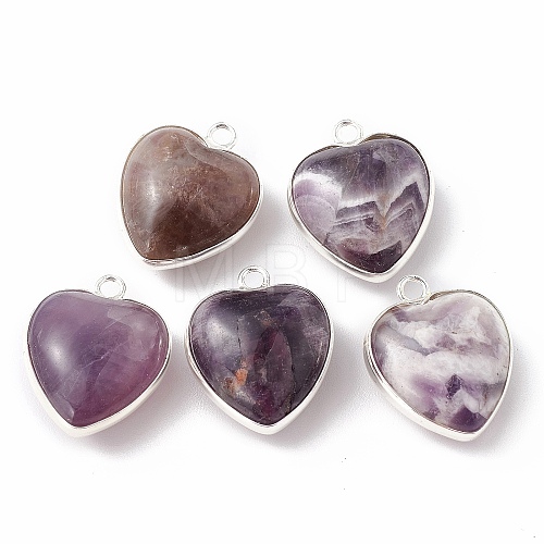 Natural Amethyst Pendants G-C005-01S-16-1