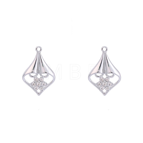 Tibetan Style Alloy Rhinestone Pendants PW-WG22E69-04-1