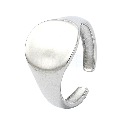 304 Stainless Steel Cuff Rings RJEW-M019-13P-1