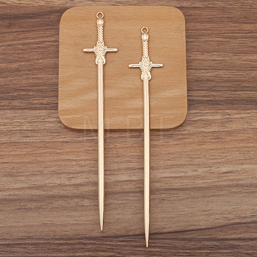 Sword Alloy Hair Sticks PW-WG0B211-03-1