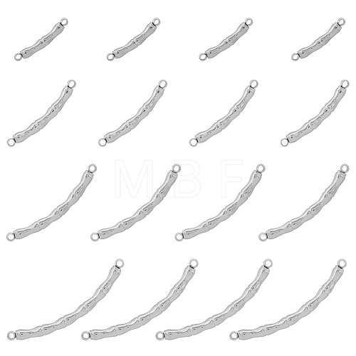 16Pcs 4 Styles 304 Stainless Steel Connector Charms STAS-DC0013-62-1