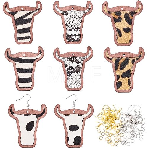 Olycraft DIY Cattle Head Dangle Earring Making Kit DIY-OC0009-75-1