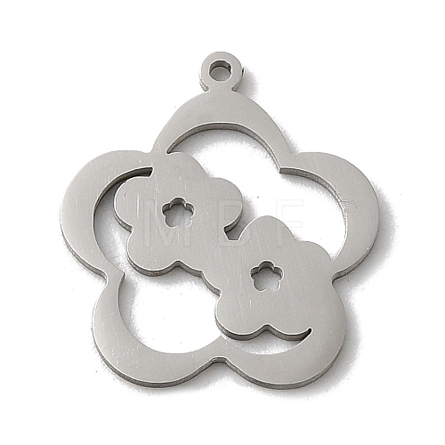 201 Stainless Steel Pendants STAS-E206-05P-01-1