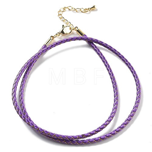 Polyester Cord Braided Bracelet Makings MAK-L043-03G-04-1