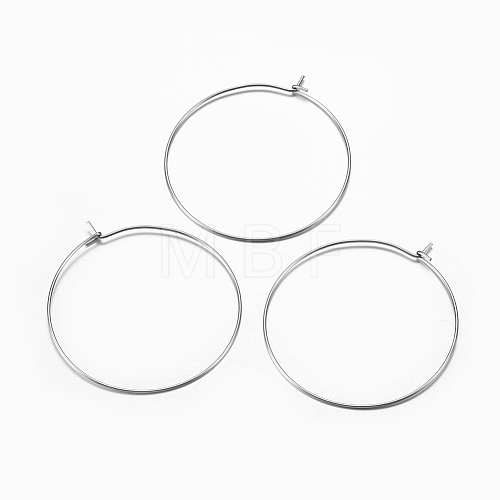 316 Surgical Stainless Steel Hoop Earrings Findings STAS-F149-32P-D-1