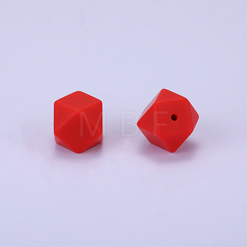 Hexagonal Silicone Beads SI-JX0020A-52-1