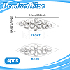Rhinestone Clothing Patches PATC-WH0028-027P-2