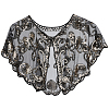 Polyester with Plastic Sequin Shawls AJEW-BM0001-60A-1
