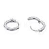 304 Stainless Steel Hoop Earrings Findings STAS-N092-189-3