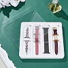 4-Slot Wooden Watch Band Storage Cases with Visible Lid CON-WH0110-298A-4
