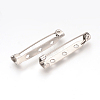 Tarnish Resistant 304 Stainless Steel Pin Brooch Back Bar Findings X-STAS-Q184-03-1