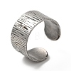 Non-Tarnish 304 Stainless Steel Open Cuff Ring Components LS-STAS-C079-03P-1