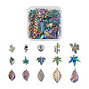 30Pcs 15 Style Rainbow Color Alloy Pendants FIND-BY0001-18-1