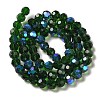 Electroplate Transparent Glass Beads Strands EGLA-A035-T10mm-L10-2