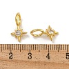 Rack Plating Brass Micro Pave Cubic Zirconia Pendants KK-C074-63G-3