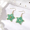 Natural Green Aventurine Dangle Earrings EJEW-JE06238-03-2