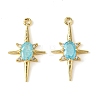 Brass Micro Pave Cubic Zirconia Pendants X-KK-M277-08G-06-1