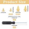 100 Bags Alloy Spiked Cone Rivets for Bag Decoration FIND-CL0002-06G-2