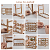 Bamboo 4-Tier Wine Rack Storage Shelf ODIS-WH0030-322-3