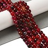 Dyed & Heated Natural Dragon Veins Agate Beads Strands G-P539-A01-25-2