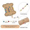 1M Handmade Colorful Enamel Heart Beaded Chains CHC-TA0001-12-10