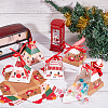 32Pcs 4 Style Christmas Theme Pyramid Shaped Paper Bakery Boxes BAKE-BC0001-01-4
