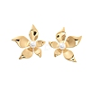 304 Stainless Steel ABS pearl Stud Earrings EJEW-S226-07G-03-2