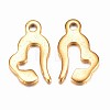 Ion Plating(IP) 304 Stainless Steel Charms STAS-G075-20G-1