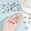 GOMAKERER 30Pcs Zinc Alloy Star Brooch FIND-GO0001-84P-3