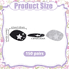 150 Pairs Felt Craft Doll Eye DIY-NB0016-43C-2
