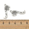 Measuring Tape Tibetan Style Zinc Alloy Pendants TIBEP-R334-184AS-RS-3