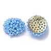 Glass Seed Beaded Cabochons FIND-G058-02H-2