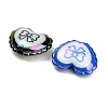Plating Printed Opaque Acrylic Beads AC-CBA49BC-03-2