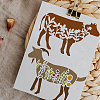 PET Hollow Out Drawing Painting Stencils DIY-WH0383-0074-6