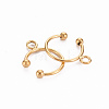 Ion Plating(IP) 304 Stainless Steel Ear Cuff Findings STAS-S116-308G-2