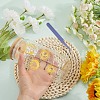 Nickel Metal Waterproof Self-Adhesive Picture Stickers DIY-WH20016-008-5