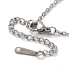 304 Stainless Steel Paperclip Chains & Cable Chain Bracelet Sets AJEW-U005-05A-P-4