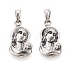 925 Sterling Silver Religion Pendants STER-N016-131AS-1
