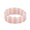 Two Tone Acrylic Column Beaded Stretch Bracelets for Women BJEW-JB10645-01-1