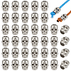 50Pcs Alloy European Beads FIND-BC0019-52P-1