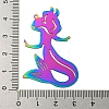 Ion Plating(IP) 201 Stainless Steel Etched Metal Embellishments Pendants STAS-G328-02I-RC-3