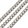 304 Stainless Steel Rhinestone Cup Chains CHS-B015-01P-1