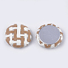 Handmade Straw Woven Cabochons WOVE-S119-09A-02-2