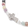 Natural Mixed Gemstone Beaded Stretch Bracelets for Women BJEW-JB13199-01-3