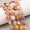 Natural Fire Crackle Agate Beads Strands G-C116-A192-01-1