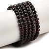 Natural Garnet Gemstone Bead Strands G-R263-4mm-1