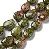 Natural Unakite Beads Strands G-P528-L19-01-1